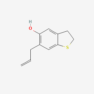 molecular formula C11H12OS B8672946 5-Hydroxy-6-allyl-2,3-dihydrobenzothiophene 