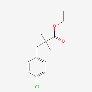 molecular formula C13H17ClO2 B8672960 Ethyl 3-(4-chlorophenyl)-2,2-dimethylpropanoate 