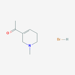molecular formula C8H14BrNO B8673031 1-(1-methyl-3,6-dihydro-2H-pyridin-5-yl)ethanone;hydrobromide CAS No. 88599-20-6