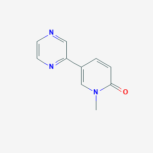 1-Methyl-5-(pyrazin-2-yl)pyridin-2(1H)-one