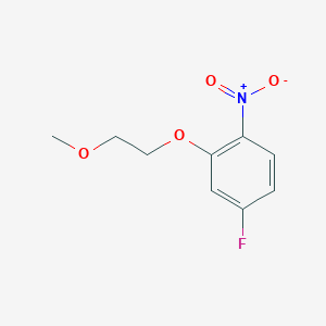 molecular formula C9H10FNO4 B8673039 4-Fluoro-2-(2-methoxyethoxy)-1-nitrobenzene 