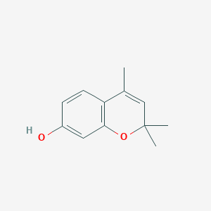 molecular formula C12H14O2 B8673083 2,2,4-trimethyl-2H-chromen-7-ol 