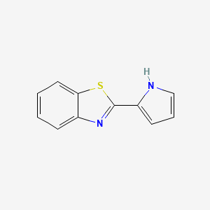 molecular formula C11H8N2S B8673112 2-(1H-Pyrrol-2-yl)benzo[d]thiazole 