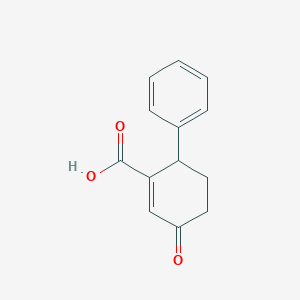 molecular formula C13H12O3 B8673129 4-Oxo-1,4,5,6-tetrahydro[1,1'-biphenyl]-2-carboxylic acid CAS No. 23673-46-3