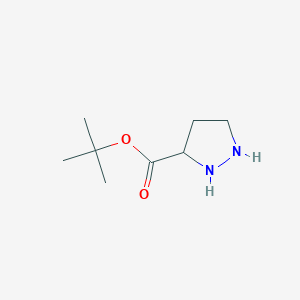 molecular formula C8H16N2O2 B8673137 tert-Butyl pyrazolidine-3-carboxylate CAS No. 88767-25-3