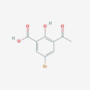 3-Acetyl-5-bromo-2-hydroxybenzoic acid