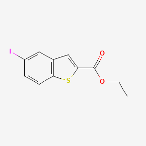molecular formula C11H9IO2S B8673305 5-Iodo-benzo[b]thiophene-2-carboxylic acid ethyl ester CAS No. 13771-70-5