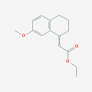 B8673309 Ethyl (7-methoxy-1,2,3,4-tetrahydro-1-naphthylidene)acetate CAS No. 6836-20-0