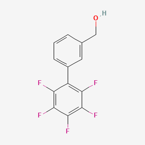 molecular formula C13H7F5O B8673331 (2',3',4',5',6'-Pentafluoro[1,1'-biphenyl]-3-yl) methanol 