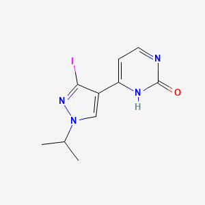 4-(3-Iodo-1-isopropyl-1H-pyrazol-4-yl)pyrimidin-2-ol