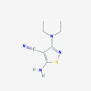 5-Amino-3-(diethylamino)-1,2-thiazole-4-carbonitrile