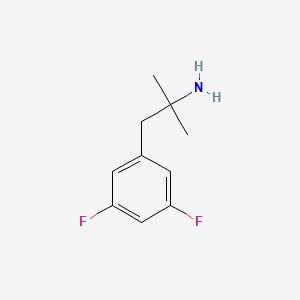 molecular formula C10H13F2N B8673450 2-(3,5-Difluoro-phenyl)-1,1-dimethyl-ethylamine 
