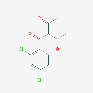 molecular formula C12H10Cl2O3 B8673511 3-(2,4-Dichlorobenzoyl)pentane-2,4-dione CAS No. 111544-91-3