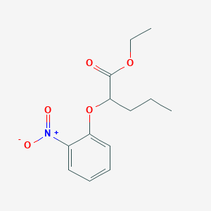 molecular formula C13H17NO5 B8673537 Ethyl 2-(2-nitrophenoxy)pentanoate CAS No. 330666-67-6