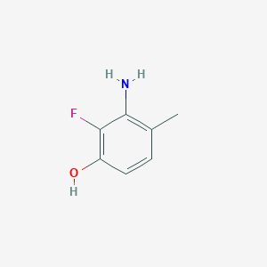 molecular formula C7H8FNO B8673629 3-Amino-2-fluoro-4-methylphenol 