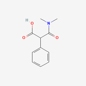 molecular formula C11H13NO3 B8673671 N,N-Dimethyl-2-phenyl-malonamic acid 