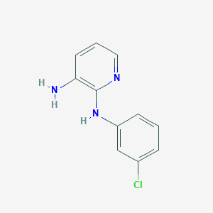 molecular formula C11H10ClN3 B8673742 N2-(3-chlorophenyl)pyridine-2,3-diamine CAS No. 41010-71-3