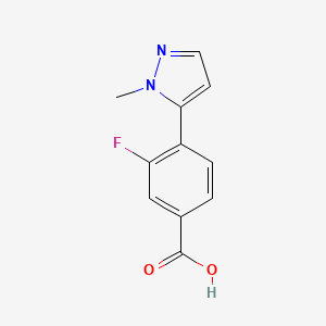 3-fluoro-4-(1-methyl-1H-pyrazol-5-yl)benzoic acid