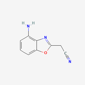 2-(4-Aminobenzo[d]oxazol-2-yl)acetonitrile