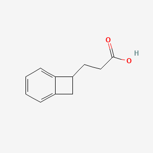 molecular formula C11H12O2 B8673846 3-(Benzocyclobutan-1-yl)propionic acid 