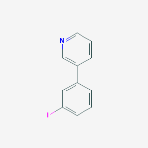 molecular formula C11H8IN B8673857 3-(3-iodophenyl)Pyridine 