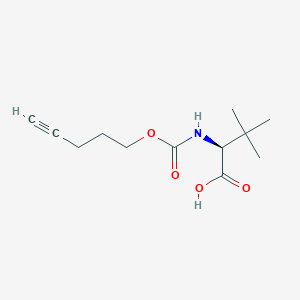 molecular formula C12H19NO4 B8673863 3-Methyl-N-{[(pent-4-yn-1-yl)oxy]carbonyl}-L-valine CAS No. 923591-45-1