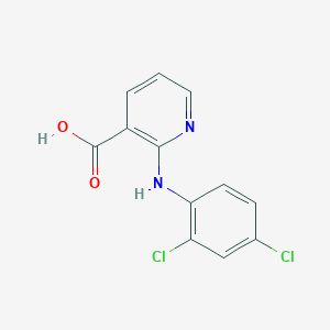 molecular formula C12H8Cl2N2O2 B8673876 2-(2,4-Dichlorophenylamino) nicotinic acid 