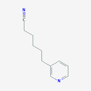 molecular formula C11H14N2 B8673880 6-(Pyridin-3-YL)hexanenitrile CAS No. 88940-63-0