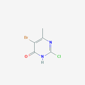 molecular formula C5H4BrClN2O B8673885 5-bromo-2-chloro-6-methyl-4(3H)-Pyrimidinone CAS No. 844843-38-5