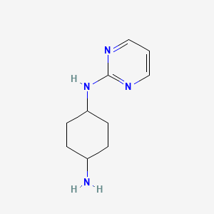 molecular formula C10H16N4 B8673915 (trans)-N1-(Pyrimidin-2-yl)cyclohexane-1,4-diamine 