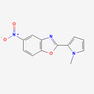 molecular formula C12H9N3O3 B8674038 2-(1-Methyl-1H-pyrrol-2-yl)-5-nitro-1,3-benzoxazole CAS No. 51299-49-1