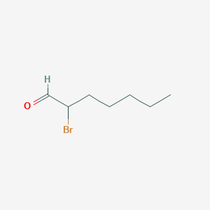 molecular formula C7H13BrO B8674049 2-Bromoheptanal CAS No. 16486-84-3