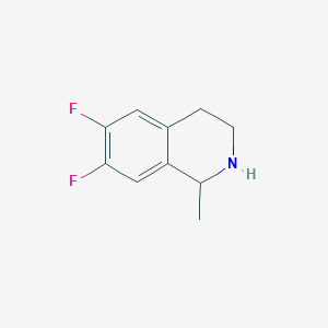 molecular formula C10H11F2N B8674063 6,7-Difluoro-1-methyl-1,2,3,4-tetrahydroisoquinoline 