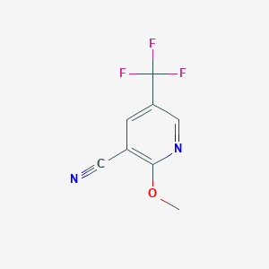 molecular formula C8H5F3N2O B8674101 2-Methoxy-5-(trifluoromethyl)nicotinonitrile 