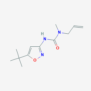 molecular formula C12H19N3O2 B8674105 N'-(5-tert-Butyl-1,2-oxazol-3-yl)-N-methyl-N-prop-2-en-1-ylurea CAS No. 55808-29-2