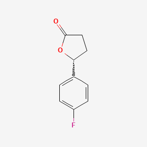 molecular formula C10H9FO2 B8674123 (R)-5-(4-fluorophenyl)dihydrofuran-2(3H)-one 