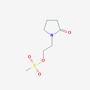 molecular formula C7H13NO4S B8674130 2-(2-Oxopyrrolidin-1-yl)ethyl methanesulfonate 