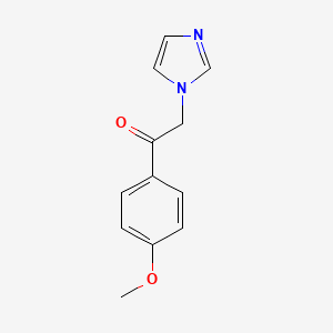 molecular formula C12H12N2O2 B8674197 2-Imidazol-1-yl-1-(4-methoxyphenyl)ethanone 