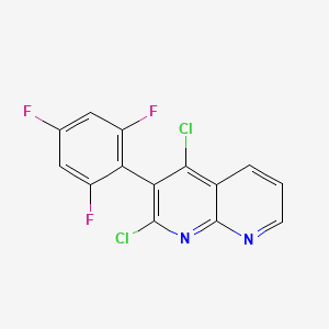 2,4-Dichloro-3-(2,4,6-trifluorophenyl)-[1,8]naphthyridine