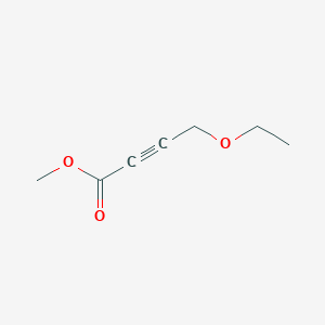 molecular formula C7H10O3 B8674261 4-Ethoxy-but-2-ynoic acid methyl ester 