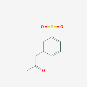 molecular formula C10H12O3S B8674288 1-(3-Methanesulfonylphenyl)propan-2-one CAS No. 593960-76-0