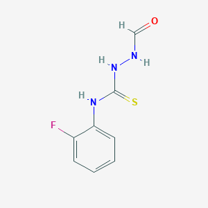 molecular formula C8H8FN3OS B8674296 Hydrazinecarbothioamide, N-(2-fluorophenyl)-2-formyl- CAS No. 52747-71-4