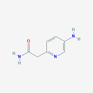 molecular formula C7H9N3O B8674301 2-(5-Aminopyridin-2-yl)acetamide 