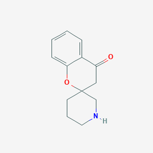 molecular formula C13H15NO2 B8674307 3,4-Dihydrospiro[1-benzopyran-2,3'-piperidine]-4-one 