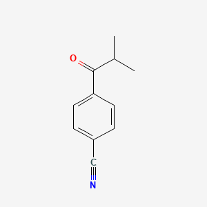 molecular formula C11H11NO B8674315 4-Isobutyrylbenzonitrile 