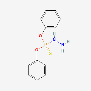 molecular formula C12H13N2O2PS B8674332 Diphenylthiophosphonohydrazine 