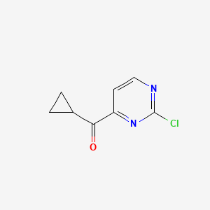 molecular formula C8H7ClN2O B8674377 (2-Chloropyrimidin-4-yl)(cyclopropyl)methanone 