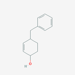 molecular formula C13H16O B8674378 4-Benzylcyclohex-2-en-1-ol CAS No. 136559-09-6