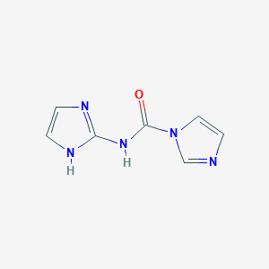 molecular formula C7H7N5O B8674419 N-(1H-Imidazol-2-yl)-1H-imidazole-1-carboxamide 