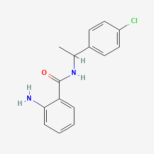 molecular formula C15H15ClN2O B8674422 2-amino-N-[1-(4-chlorophenyl)ethyl]benzamide 